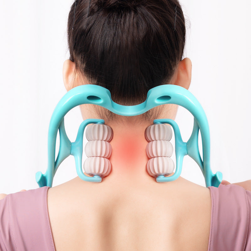 6-Wheel Manual Neck Massager – Deep Tissue Relaxation | Mondo D’Or