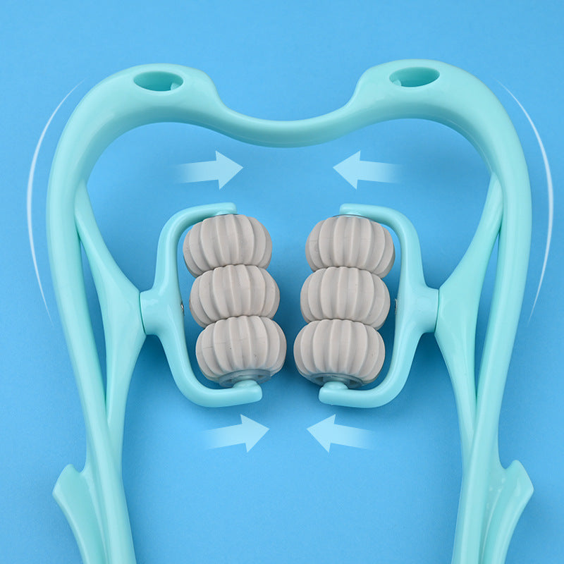 6-Wheel Manual Neck Massager – Deep Tissue Relaxation | Mondo D’Or